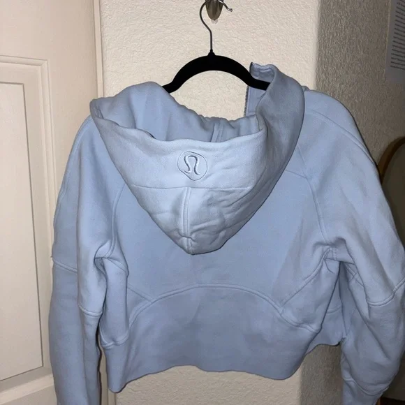 Light Blue Lululemon Scuba Half Zip - Picture 2 of 3